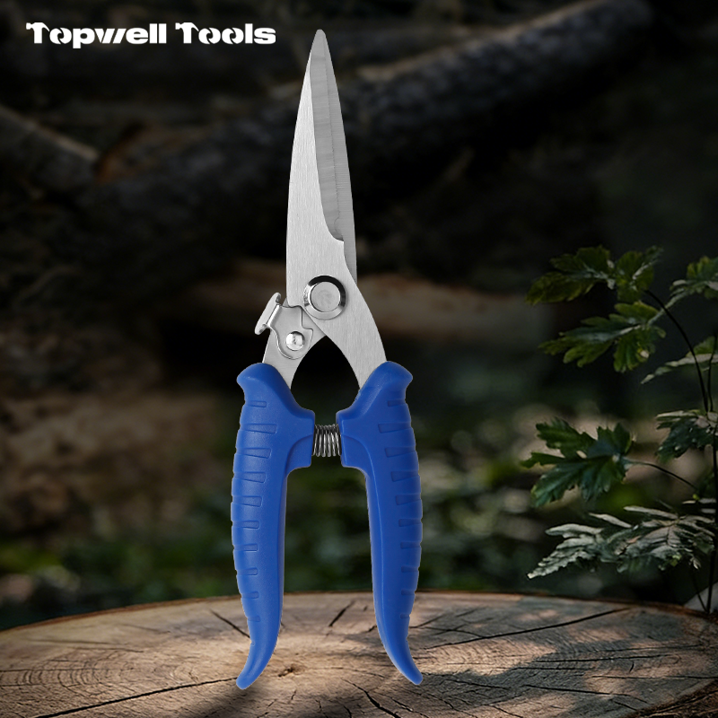 Industrial-Grade 3.0 Stock Pruning Shears Stainless Steel Smooth Edge for Household Fruit Picking Gardening Flower DIY