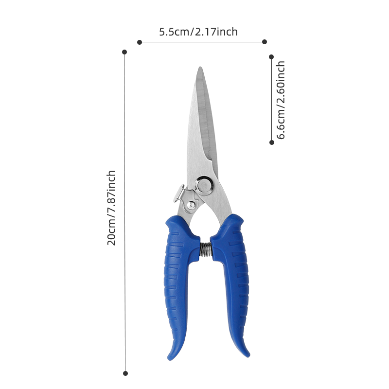 Industrial-Grade 3.0 Stock Pruning Shears Stainless Steel Smooth Edge for Household Fruit Picking Gardening Flower DIY