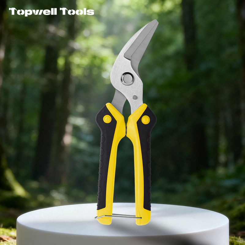 8.07" Heavy-Duty Bypass Pruning Shears - Stainless Steel Garden