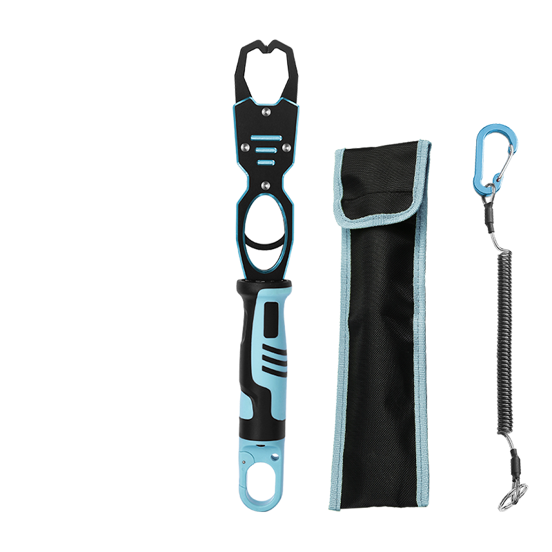 Professional Fish Lip Gripper with Built-in Weight Scale - Heavy Duty Aluminum Fishing Grabber Tool