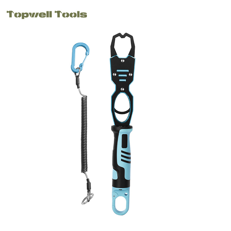 Professional Fish Lip Gripper with Built-in Weight Scale - Heavy Duty Aluminum Fishing Grabber Tool
