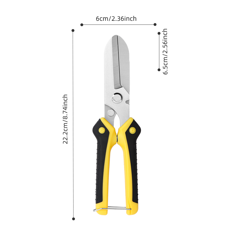 8.7-Inch Heavy Duty Multi-Purpose Utility Shears  with Stainless Steel Sharp Tip Blades