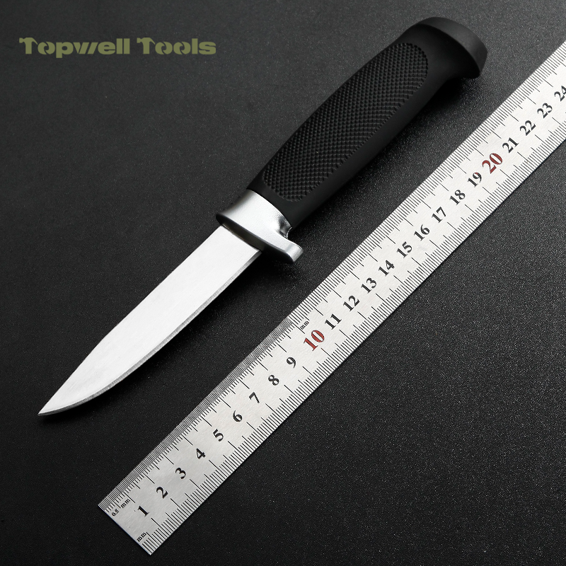 Professional 4" Fixed Blade Fishing Knife with Hard Clip-On Sheath