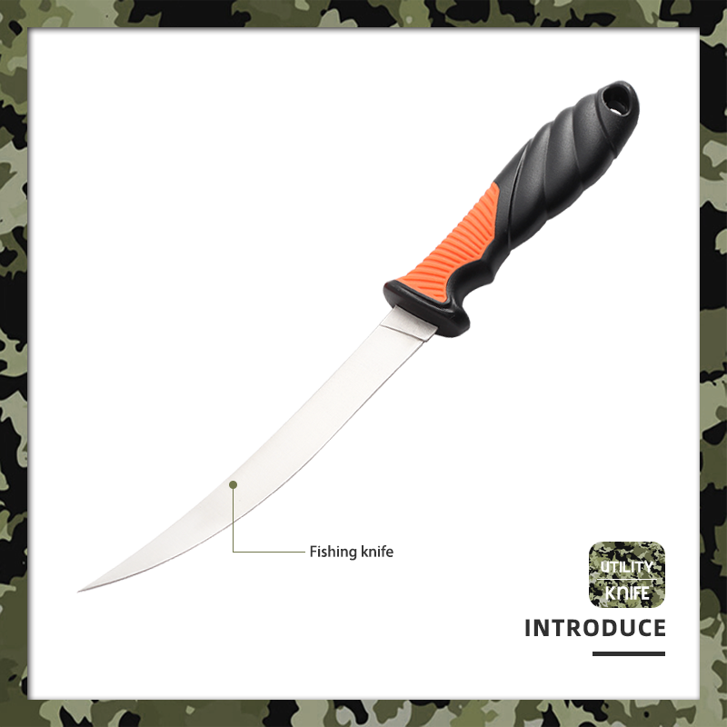 6" Professional Fishing Fillet Knife with Protective Vent Sheath