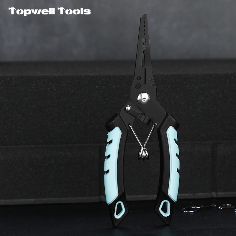 3-in-1 Professional Fishing Pliers & Multi-tool, Stainless Steel Split Ring Tool with Line Cutter