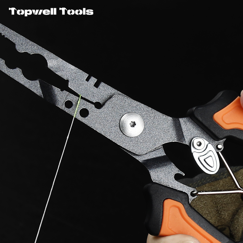 All-in-One Fishing Pliers with Survival Kit, Stainless Steel Multi-tool with Fire Starter