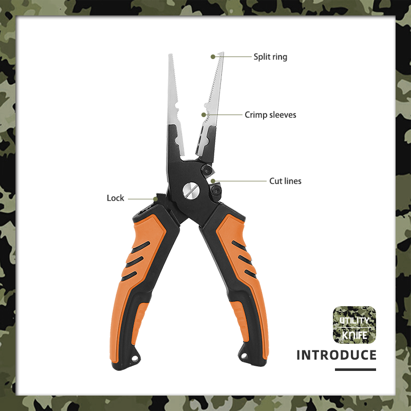 13-in-1 Fishing Multitool with Pocket Clip