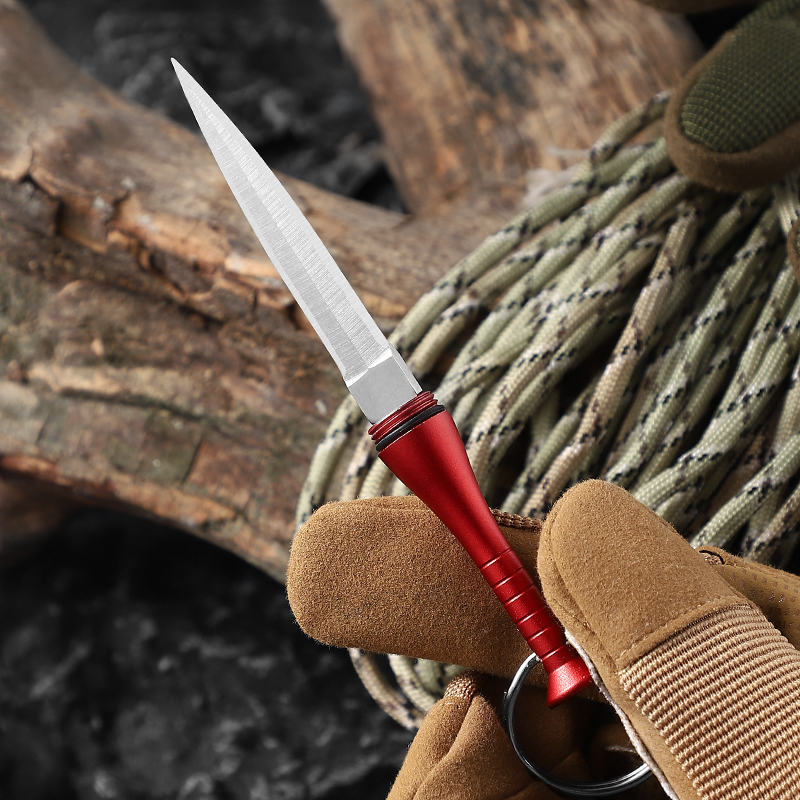 Aluminum Alloy Double-edged Blade Portable Lightweight Easy Carry Mini Outdoor Pocket Baseball Knife for Camping Survival