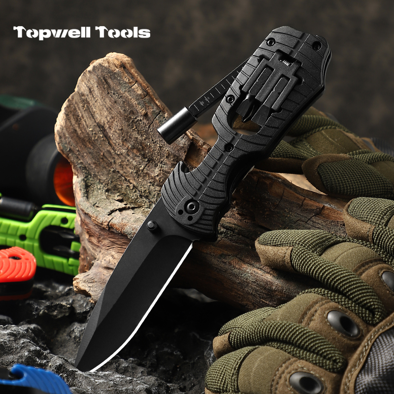 3 in 1 Multi-function Aluminium Alloy Folding Pocket Knife