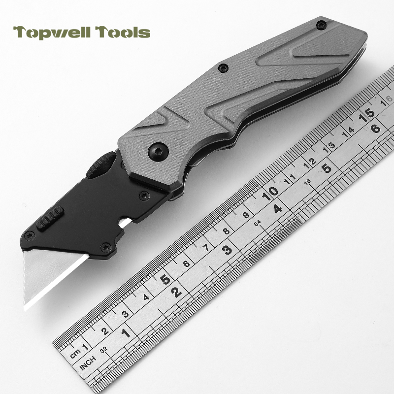 Premium Folding Utility Knife with SK5 Steel Blade