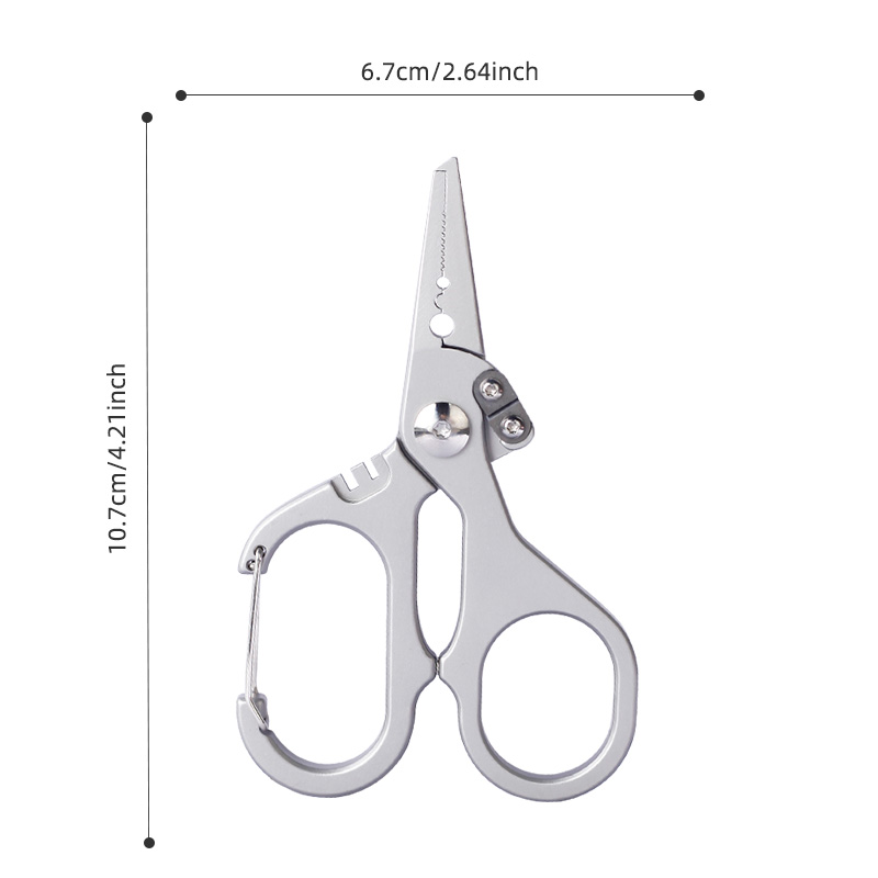 6-in-1 Aluminum Alloy Fishing Pliers & Line Snips