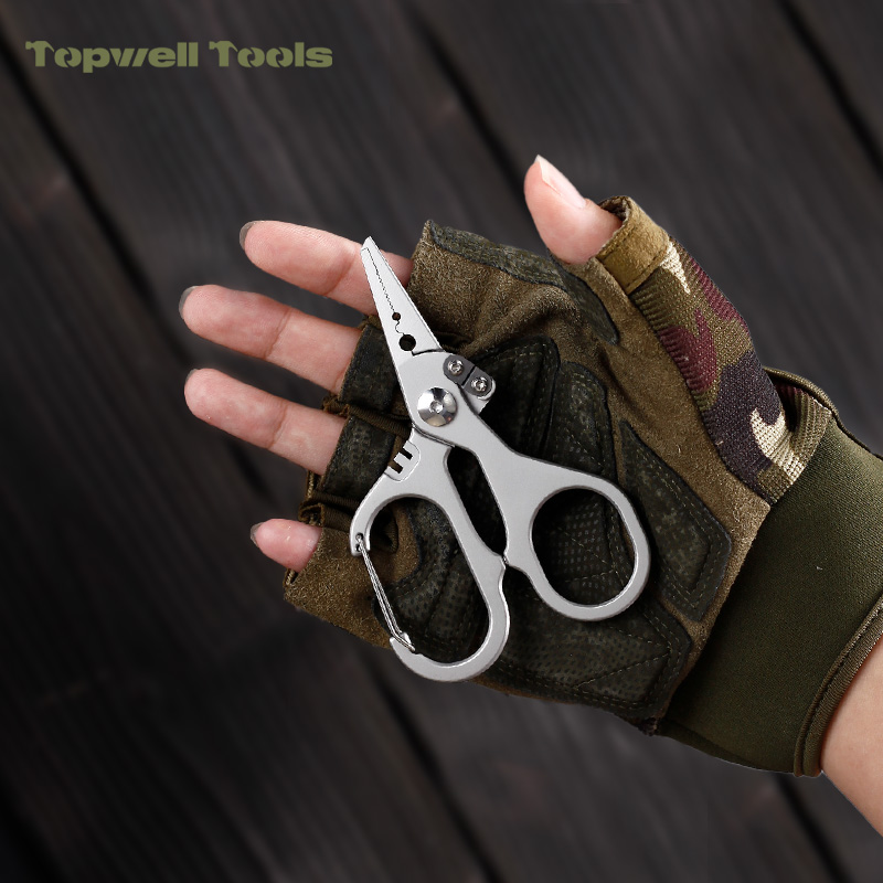 6-in-1 Aluminum Alloy Fishing Pliers & Line Snips