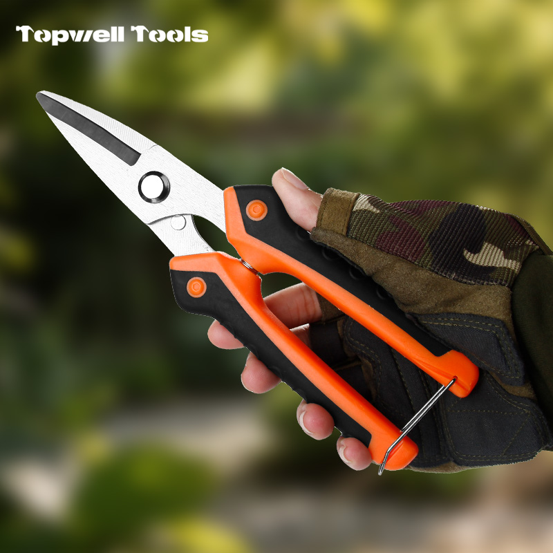 Heavy Duty Multi-Purpose Utility Shears - Stainless Steel Sharp Edge 