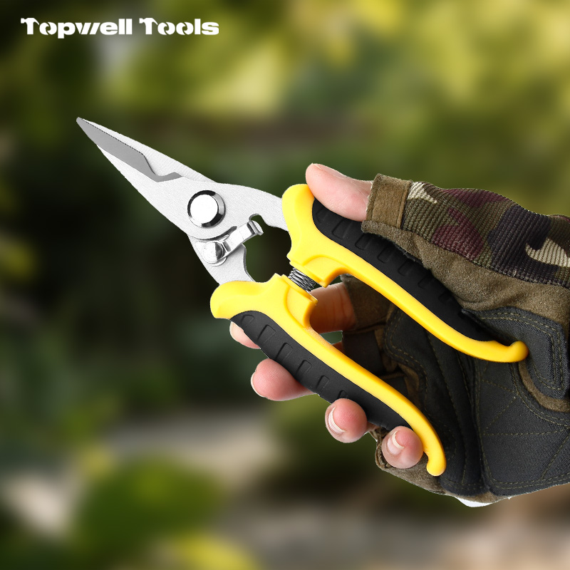 Professional Heavy Duty Utility Shears - Stainless Steel Sharp Edge 