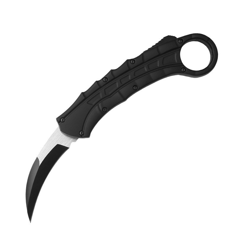 8.58" Automatic Karambit Knife - 420 Stainless Steel Blade with Aluminum Handle 8.58" Automatic Karambit Knife - 420 Stainless Steel Blade with Aluminum Handle