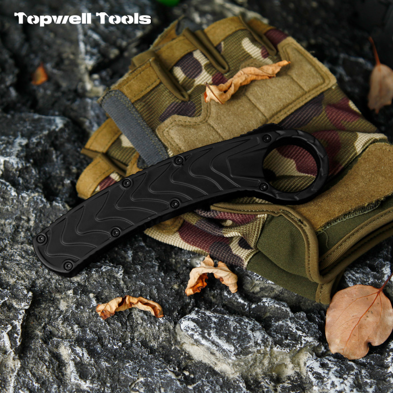 Automatic Karambit Knife - 420 Stainless Steel Hawkbill