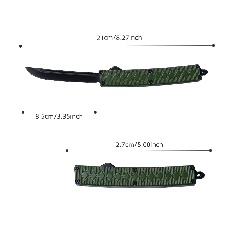 Olive Green Tactical OTF Automatic Knife