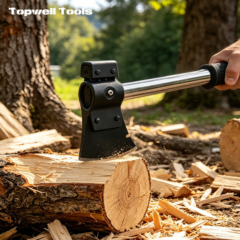 Modular Tactical Survival Shovel & Axe Multi-Tool Combo