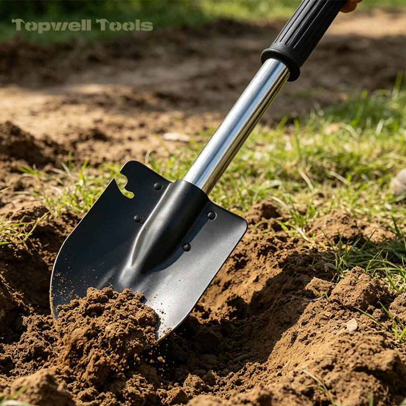 Modular Tactical Survival Shovel & Axe Multi-Tool Combo