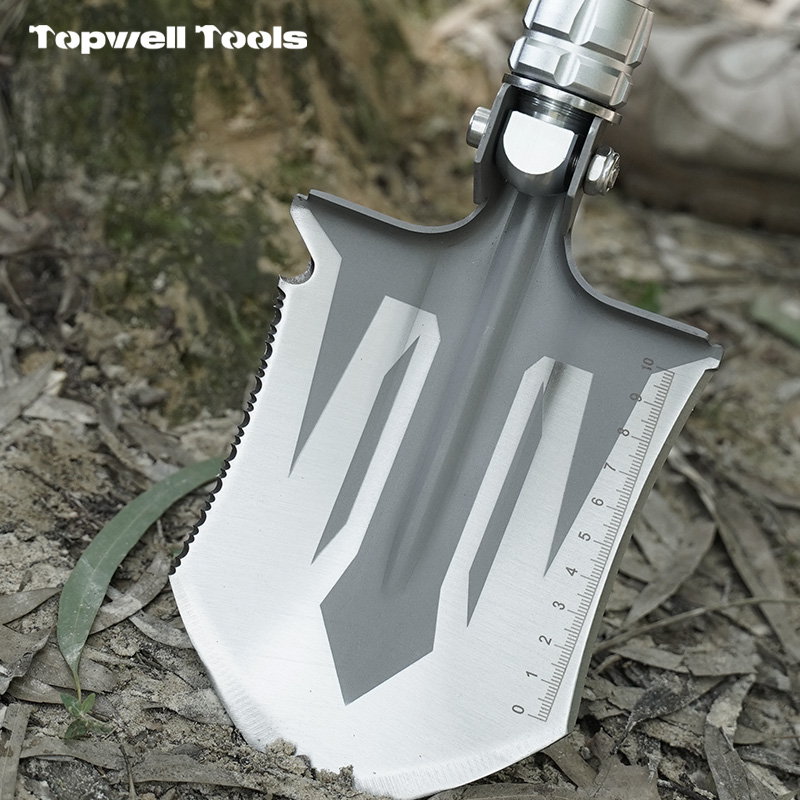 Tactical Folding Pocket Knife with Full Metal Stonewashed Handle