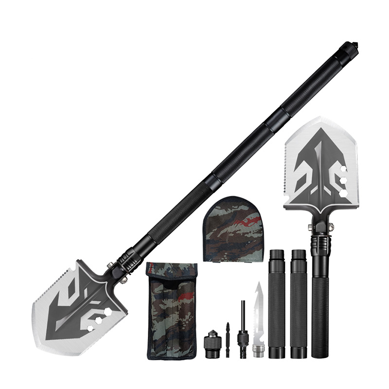 Tactical Straight-Handle Survival Shovel