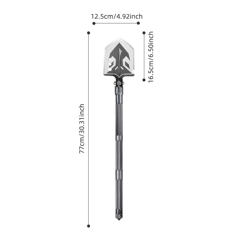 Tactical Straight-Handle Survival Shovel