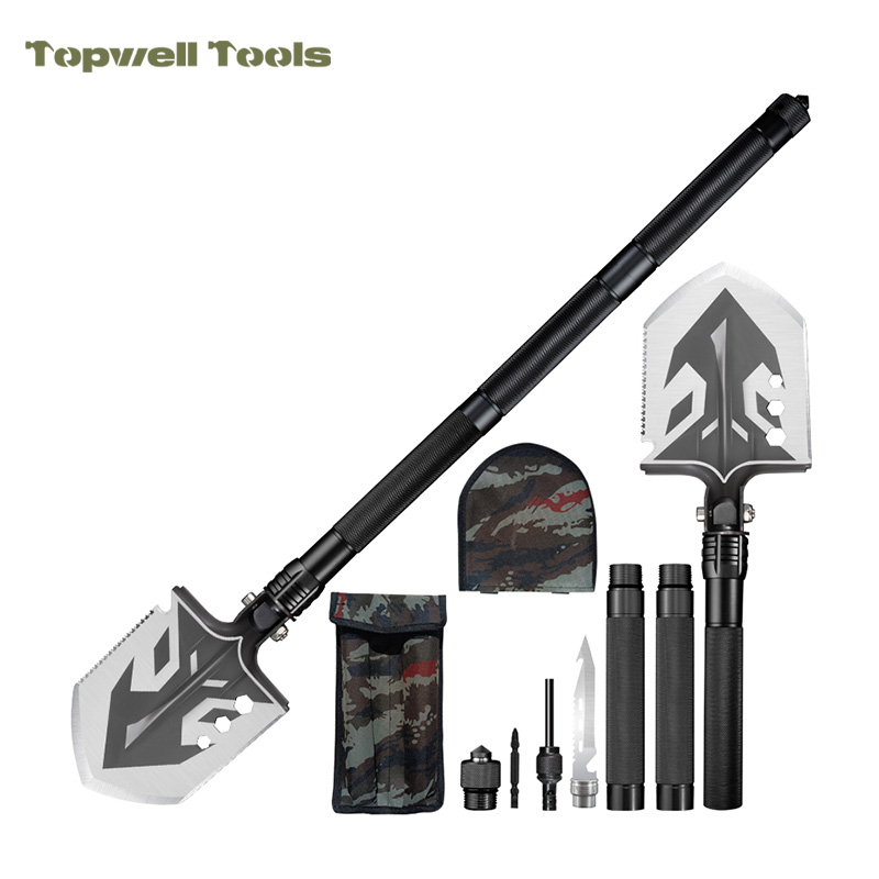 Tactical Straight-Handle Survival Shovel