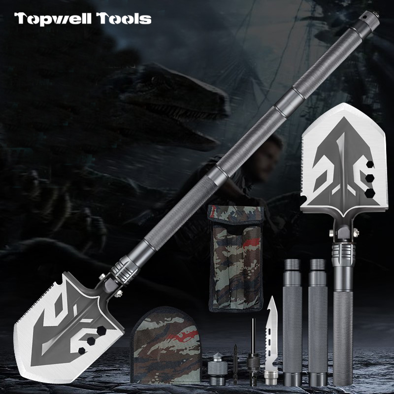 Tactical Straight-Handle Survival Shovel