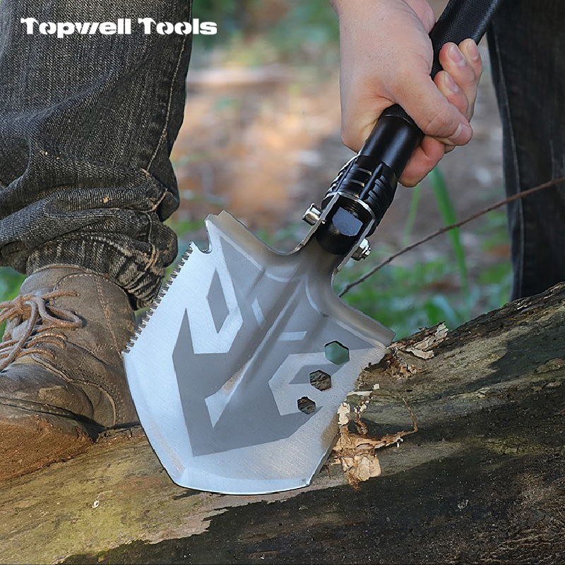 Tactical Straight-Handle Survival Shovel