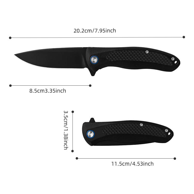 G10 and Carbon Fiber Handle &ndash; 420 Stainless Steel Pocket Utility Tool