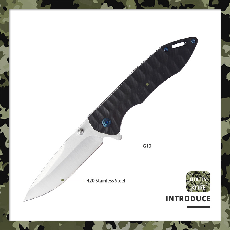 Ergonomic 420 Stainless Steel Folding Pocket Tool