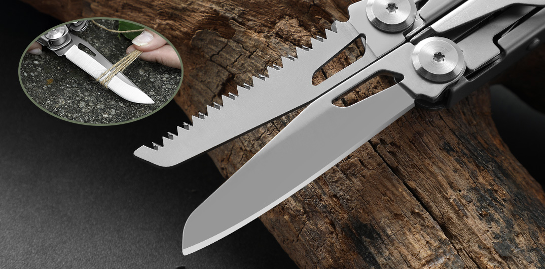 portable wire stripper and knife blade