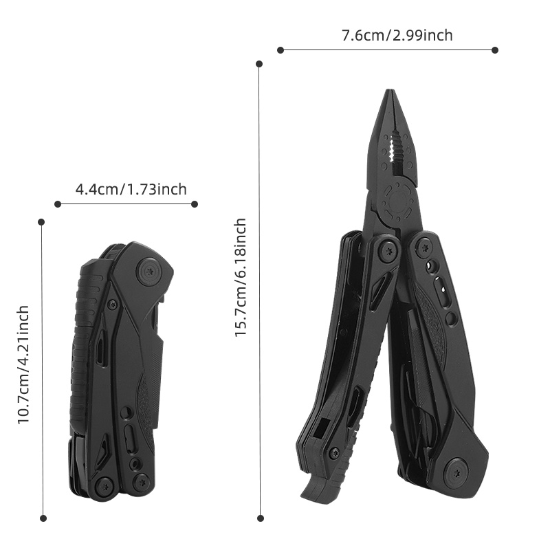 Matte Black 15-in-1 Outdoor Multi-Tool Pliers Matte Black 15-in-1 Outdoor Multi-Tool Pliers