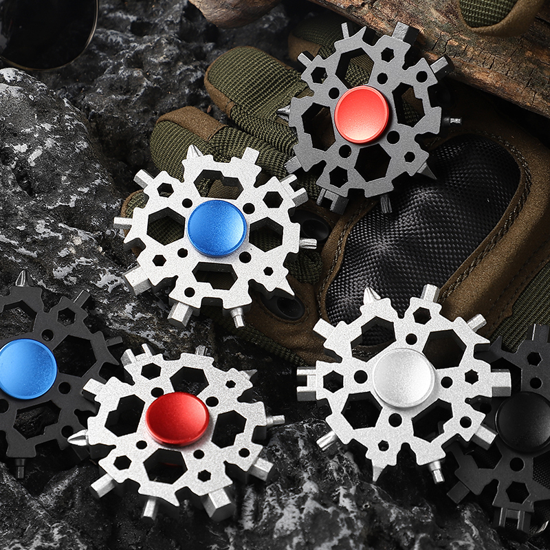 Snowflake Multitool 23 in 1 Screwdriver Bottle Opener Stainless Steel Snowflake Snowflake Multitool 23 in 1 Screwdriver Bottle Opener Stainless Steel Snowflake