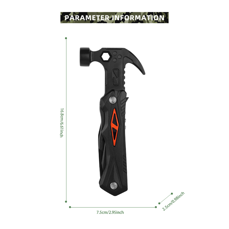 21-in-1 Multi-functional Pocket Tool with Nail Claw 21-in-1 Multi-functional Pocket Tool with Nail Claw