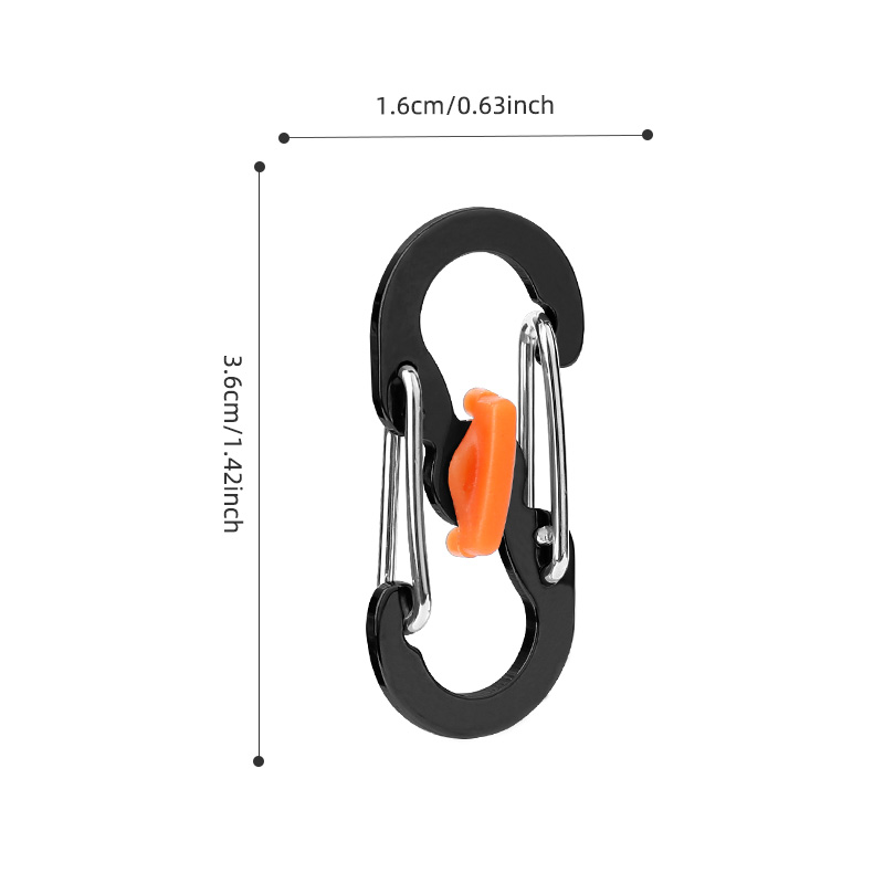 Mini S Carabiner Clips Pack, 3.5g Ultra Lightweight Key Organizer Hooks Mini S Carabiner Clips Pack, 3.5g Ultra Lightweight Key Organizer Hooks