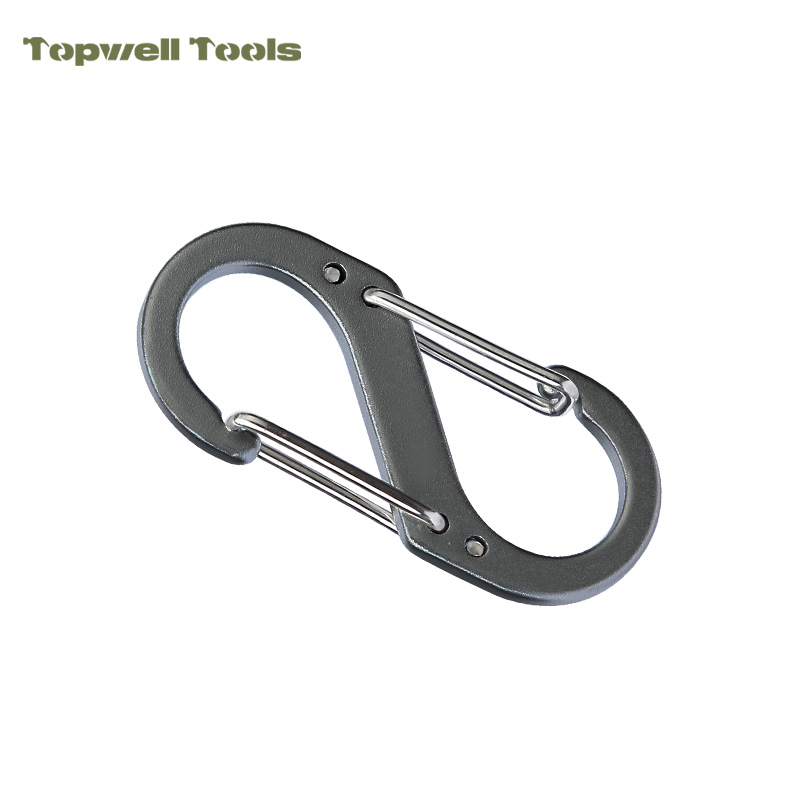 1.97” S-Type Aluminum Carabiner Clips 1.97” S-Type Aluminum Carabiner Clips