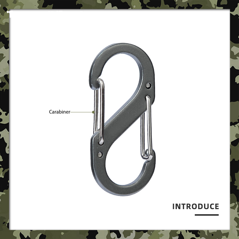1.97” S-Type Aluminum Carabiner Clips 1.97” S-Type Aluminum Carabiner Clips