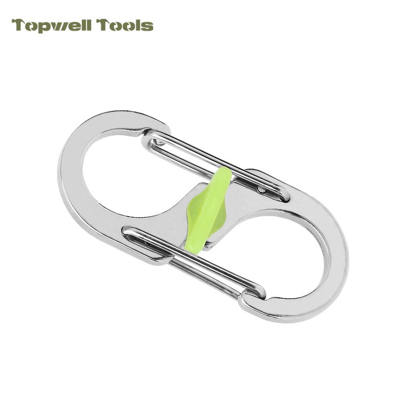 Mini S Carabiner Clip with Manual Twist Lock, 10.2g Heavy Duty S-Biner Dual Gate Hook Mini S Carabiner Clip with Manual Twist Lock, 10.2g Heavy Duty S-Biner Dual Gate Hook