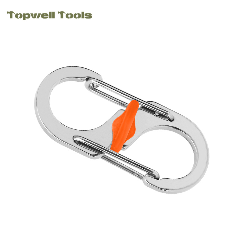 Mini S Carabiner Clip with Manual Twist Lock, 10.2g Heavy Duty S-Biner Dual Gate Hook Mini S Carabiner Clip with Manual Twist Lock, 10.2g Heavy Duty S-Biner Dual Gate Hook