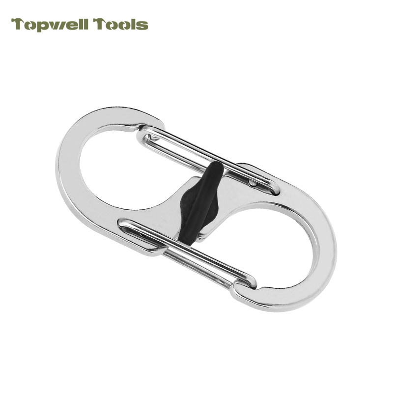 Mini S Carabiner Clip with Manual Twist Lock, 10.2g Heavy Duty S-Biner Dual Gate Hook Mini S Carabiner Clip with Manual Twist Lock, 10.2g Heavy Duty S-Biner Dual Gate Hook