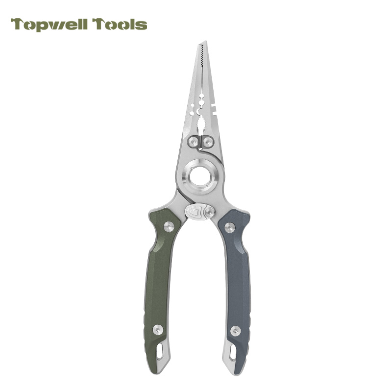15-in-1 Fishing Multitool with Pocket Clip, Heavy Duty Stainless Steel Fishing Tool 