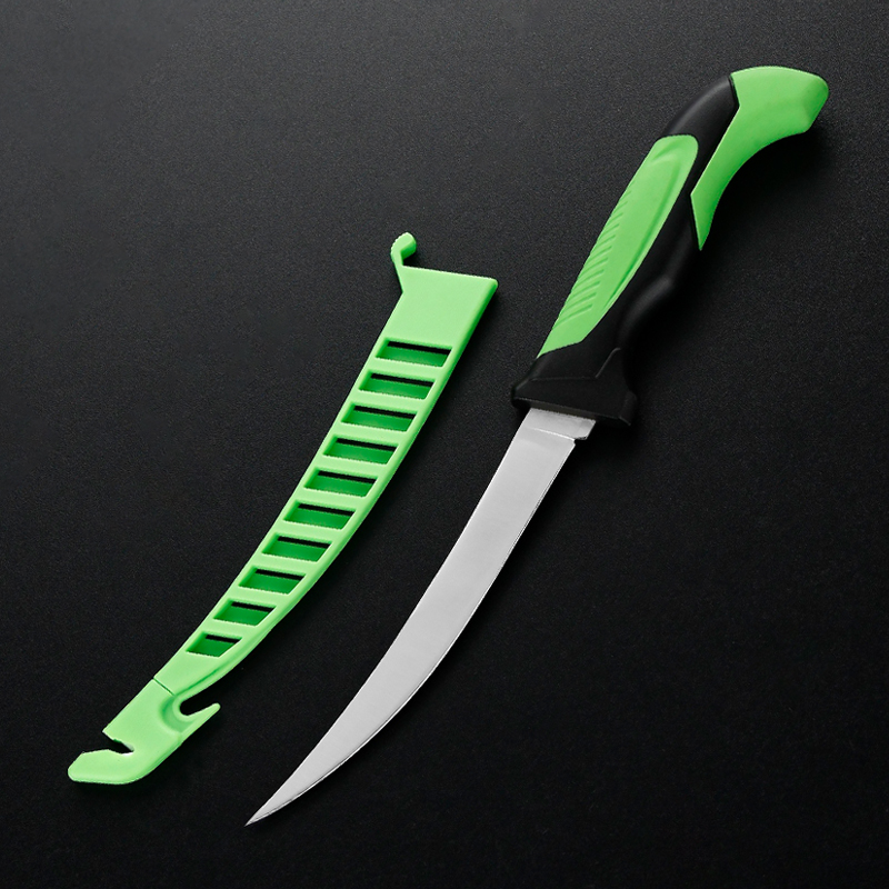 Outdoor Fishing Fillet Knife with Ergonomic Grip and 420 Stainless Steel Blade