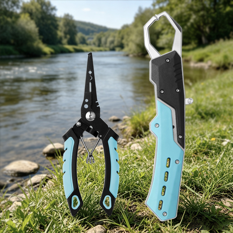 3-Piece Fishing Tool Set - Fish Lip Gripper & Dual Split Ring Pliers (6.45" & 7.32") 3-Piece Fishing Tool Set - Fish Lip Gripper & Dual Split Ring Pliers (6.45" & 7.32")