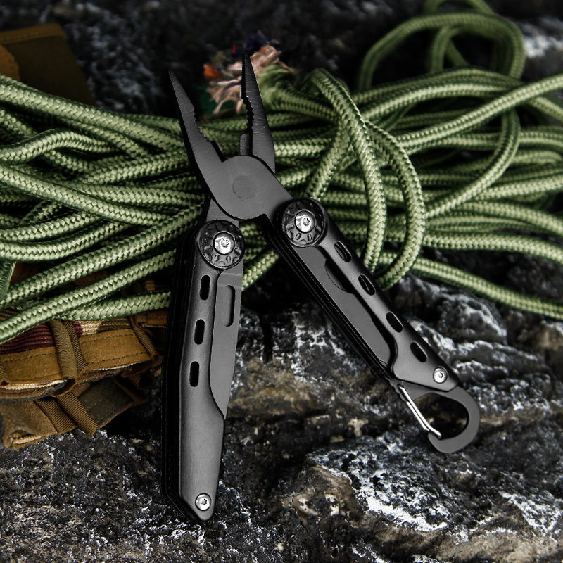 10-in-1 Compact Carabiner Multitool Pliers - Stainless Steel Folding Pocket EDC Tool 10-in-1 Compact Carabiner Multitool Pliers - Stainless Steel Folding Pocket EDC Tool